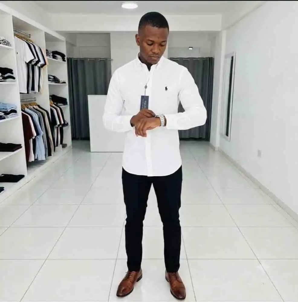 White Slim Dress Shirt